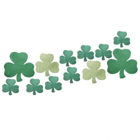 Mini Sagome Glitter Shamrocks