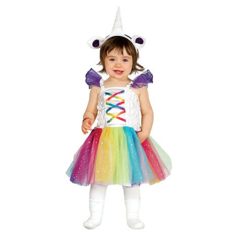 Costume da Unicorno Colorato per Neonato