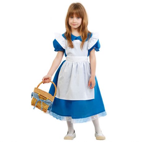 Costume Blu per Bambina del Bosco 