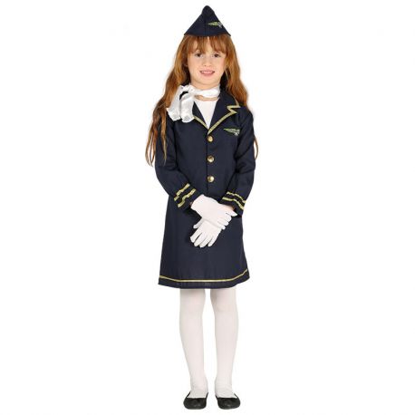 Costume Hostess Aereo per Bambina