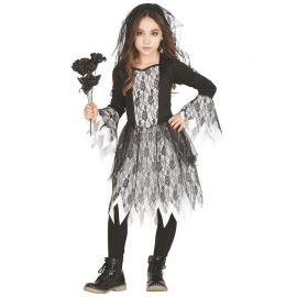 Costume Bambina Fantasma con Pizzo