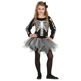 Compra Costume da Scheletro per Bambina con Manica Lunga