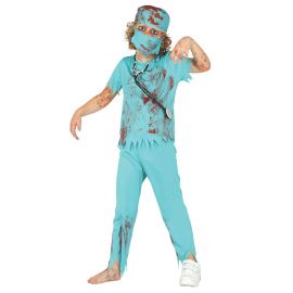 Costume Zombie Chirurgo con Mascherina per Bambino Online