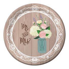 Piatti Matrimonio Rustico 26 cm Piatti Matrimonio Rustico 26 cm