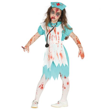 Acquista Costume da Infermiera Zombie Bambina con Grembiule