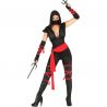 Costume da Ninja per Donna con Nastri Rossi Online
