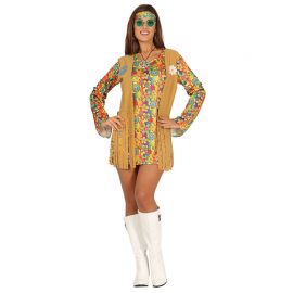 Costume da Hippie per Donna con Gilet