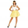 Costume da Pin Up Donna con Gonna Gialla