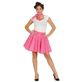 Costume da Pin Up per Donna con Pois Bianchi