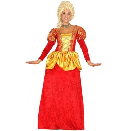 Costume da Contessa Rosso per Donna con Sottoveste