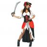 Costume de Pirata Rosso per Donna