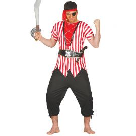 Costume da Pirata Oltreoceano per Uomo con cinta