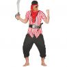 Costume da Pirata Oltreoceano per Uomo con cinta