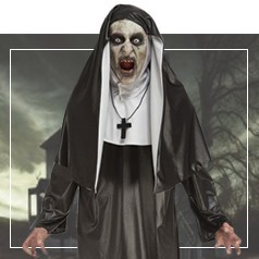 Costume da suora di Halloween per ADULTI, abbigliamento da suora