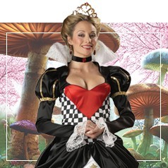 Costume da Carta Regina di Cuori Donna Unica