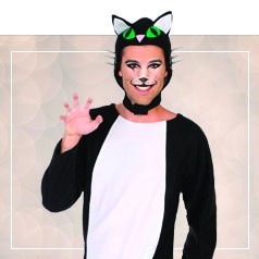 vestito carnevale o halloween da gatta nera con tuta intera catwoman