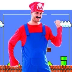 Costume di carnevale adulto Super Luigi originale Nintendo