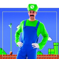 Costume di carnevale adulto Super Luigi originale Nintendo