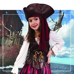 Costumi Pirati dei Caraibi Bambina