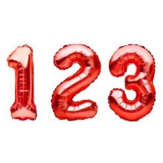 Palloncini Numeri Rossi