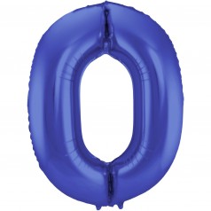 Palloncini Numeri Blu Opaco