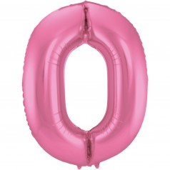 Palloncini Numeri Rosa Metallizzato