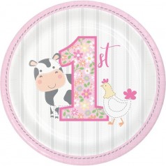 Primo Compleanno Animaletti Bimba