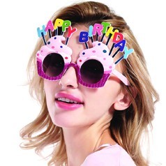Occhiali da Sole Divertenti per Costumi Montatura in Cristallo con Numeri Nuovi Occhiali da Vista per Compleanno Occhiali per Anniversario Photect Occhiali di Compleanno 