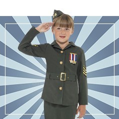 Costumi Militare Bambina