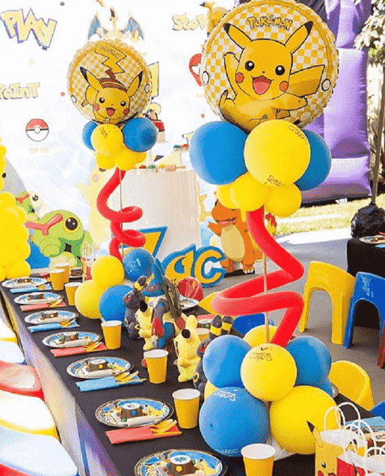 Pokemon regalo di compleanno giocattolo Pikachu tema festa di compleanno  vestito usa e getta stoviglie Set