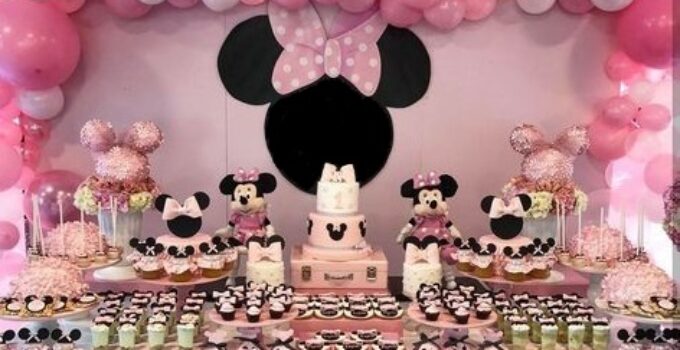 Idee per organizzare una festa di compleanno a tema baby minnie per bambini fatta in casa
