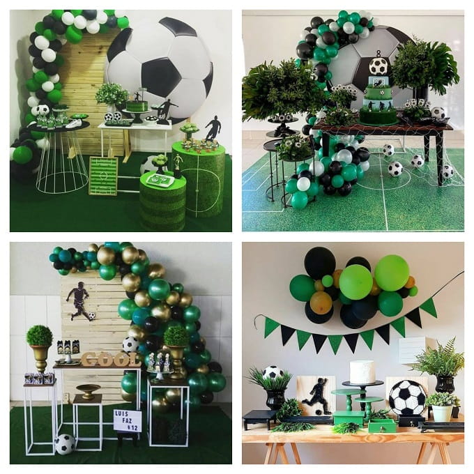 Kit Completo Decorazioni Festa Calcio - Piatti, Bicchieri, Tovaglioli, Tovaglia E Bandiera - Tema Calcetto - Foto 7