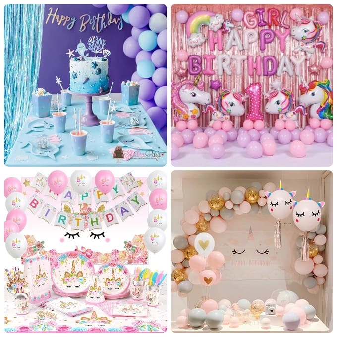 Festa tema unicorno: decorazioni per compleanno