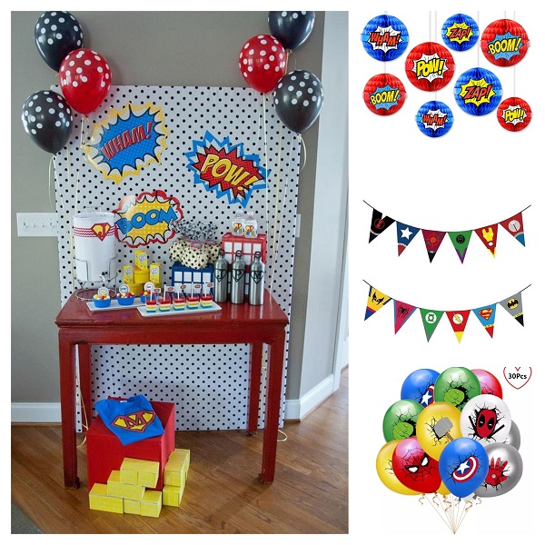 20 Biglietti Invito Supereroi Per Feste Bambini - Carta Riciclata Eco-Friendly - Foto 2