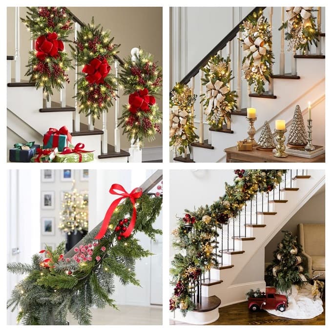 Ringhiere Scala Addobbi Scala Natale Come Addobbare la Scala per Natale - Come Fare, Allestire e Decorare