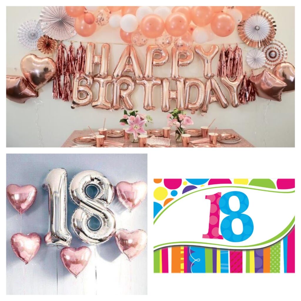 Idee Festa Diciottesimo Compleanno Fai Da Te - Allestimento Ragazzo e  Ragazza  Simple birthday decorations, Happy birthday decor, Surprise  birthday decorations