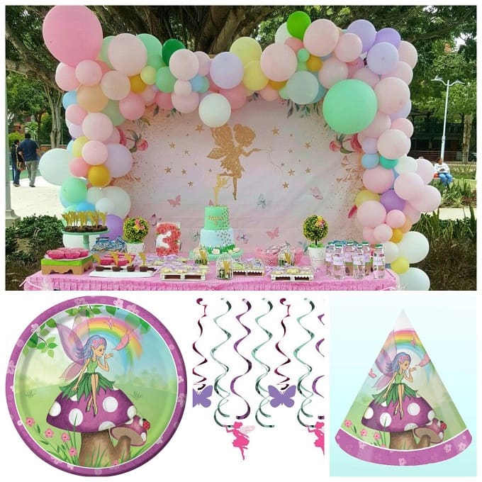 Set Decorazioni Compleanno Bambini - Tema Cartoon Con Palloncini, Striscione, Tovaglia E Decorazioni Torta
