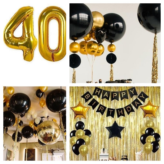 Festa compleanno 40 anni: addobbi, decorazioni e palloncini