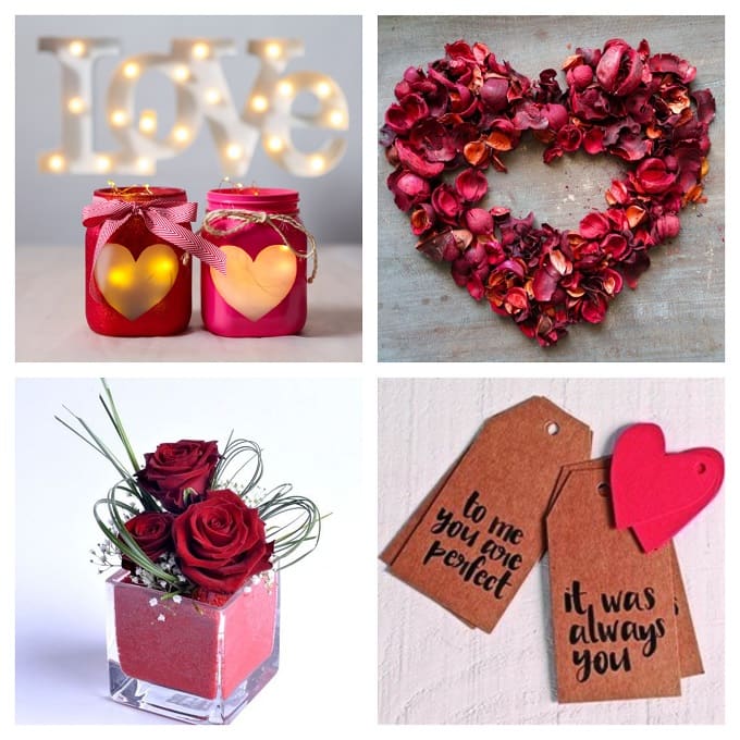69 Pezzi Decorazioni per La Tavola per San Valentino Con Cuore Rosso