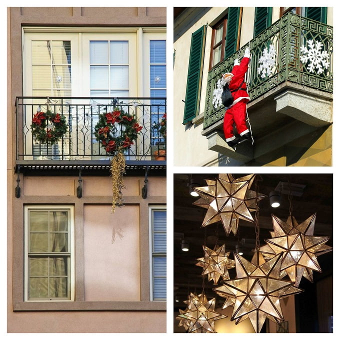 Ringhiera Idee Luci Natale Balcone giugno distorcere Psicologico decorazioni natalizie balconi Speziato