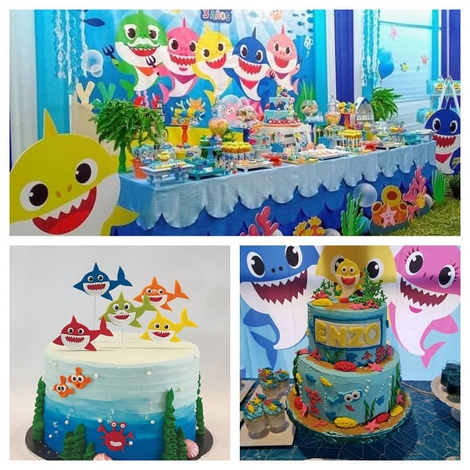 Festa Compleanno a Tema Palloncini Baby Shark Happy Party Torino