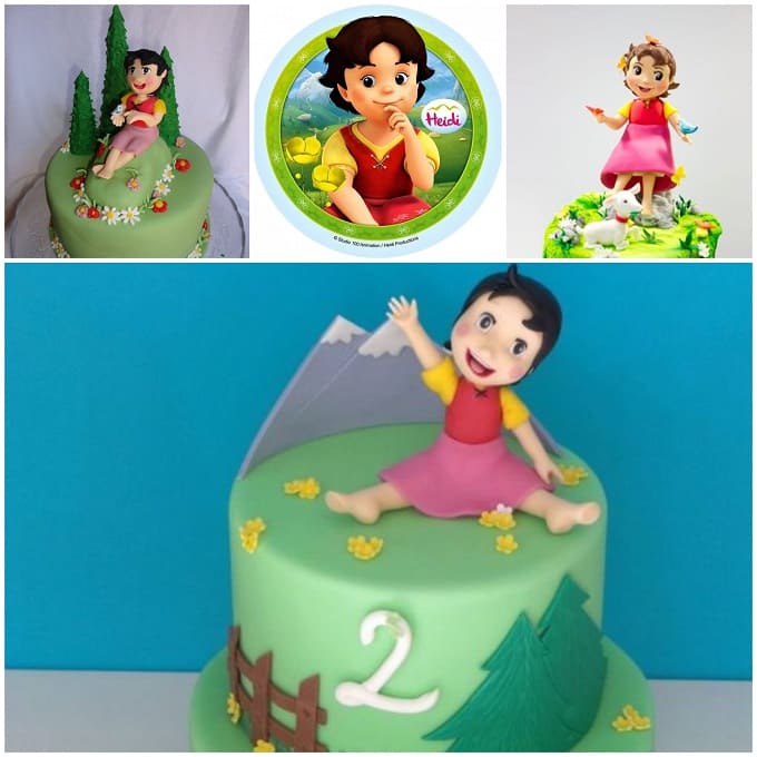 Piatto Heidi 18 Cm - 8 Piatti Monouso Per Feste Di Compleanno A Tema Bambini - 3