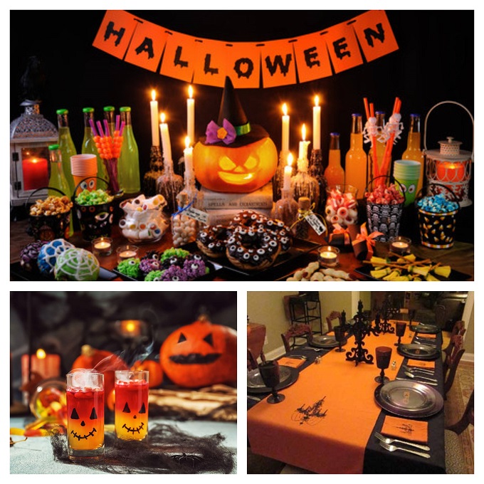 1 ghirlanda di legno di Halloween, fantasma, gatto nero, zucca