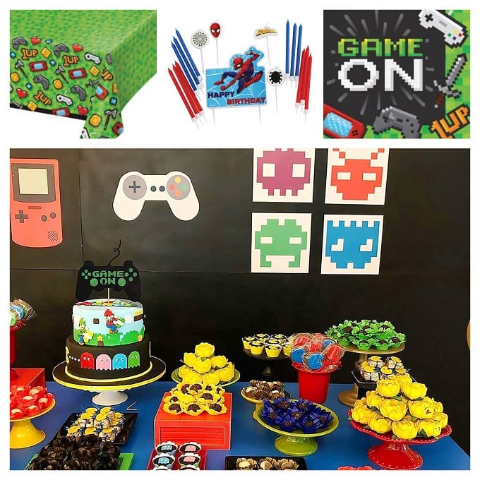 Sacchetti Regalo Compleanno A Tema Videogiochi - 40 Pezzi Per