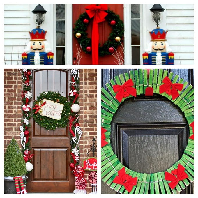 Decorazioni Porta Natale Fai Da Te Idee Addobbi Natalizi per Porta Ingresso a Natale - Come Fare