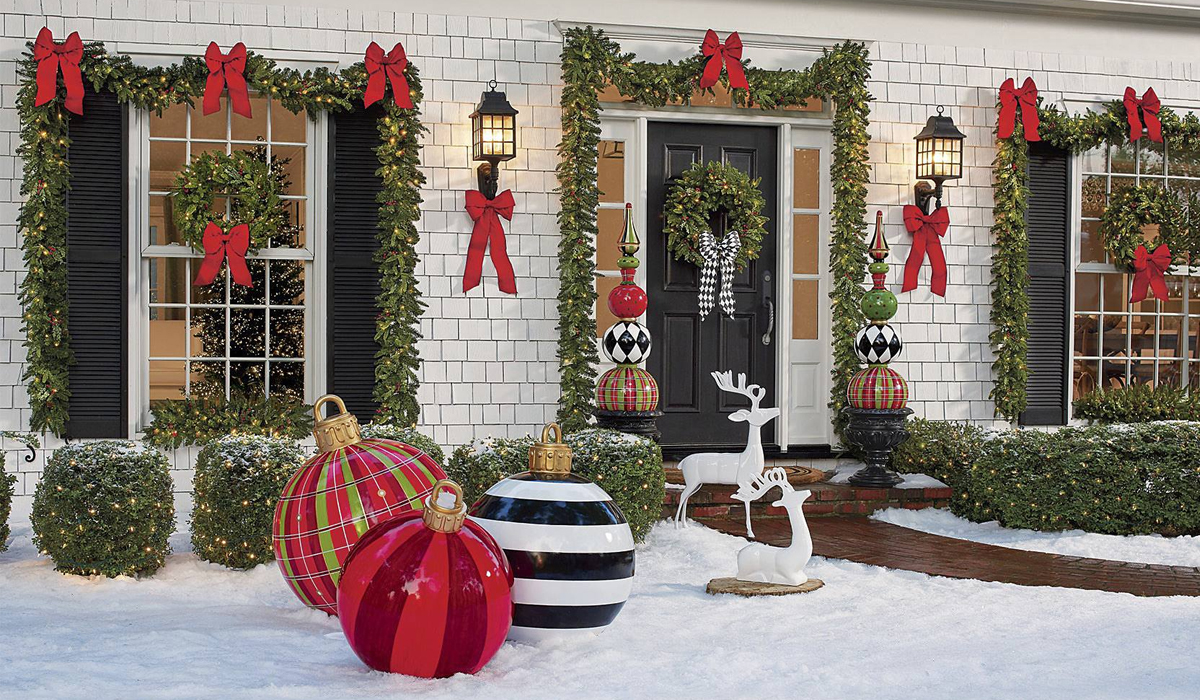 Case Addobbate Per Natale Esterno Idee Addobbi Natalizi per Porta Ingresso a Natale - Come Fare