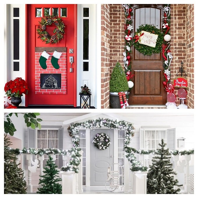 Decorazione Porta Natale Fai Da Te Idee Addobbi Natalizi per Porta Ingresso a Natale - Come Fare