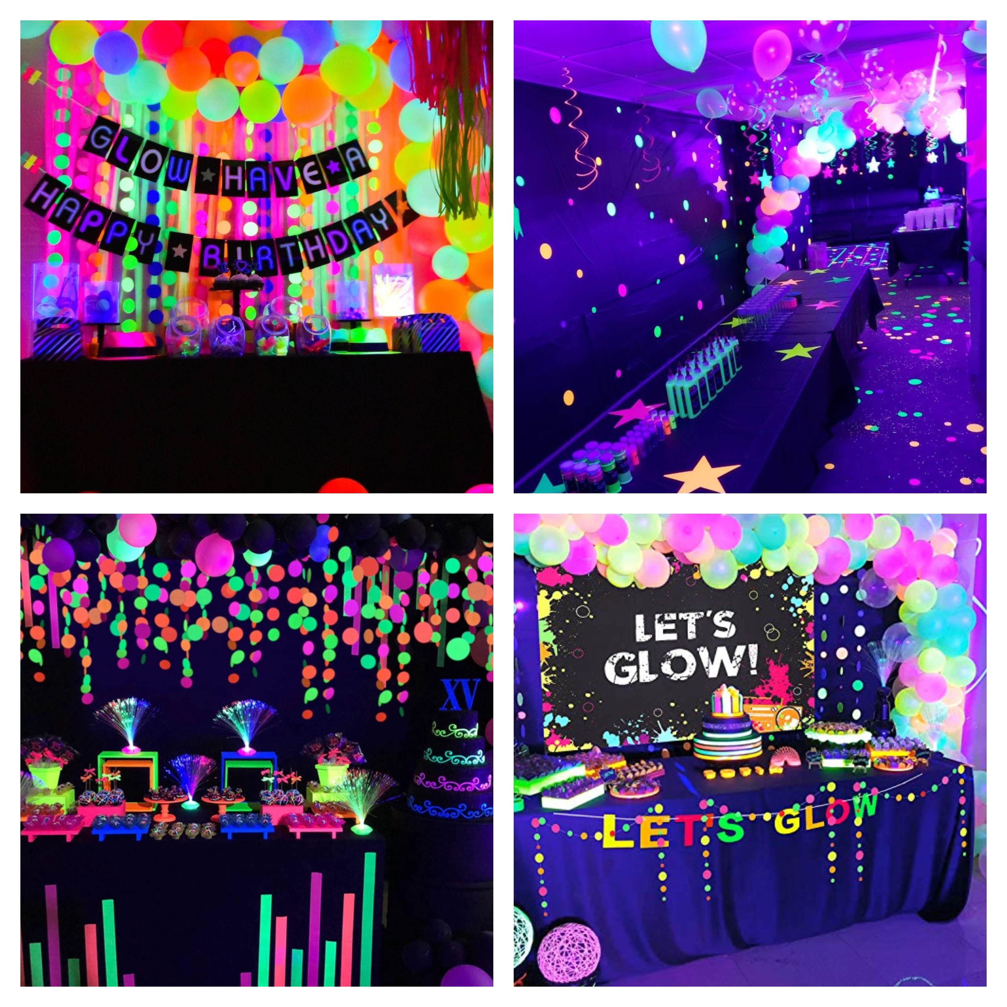 Idee per Festa Fluo Party - Come Organizzare, Allesitire, Fare Festa Neon  Glow