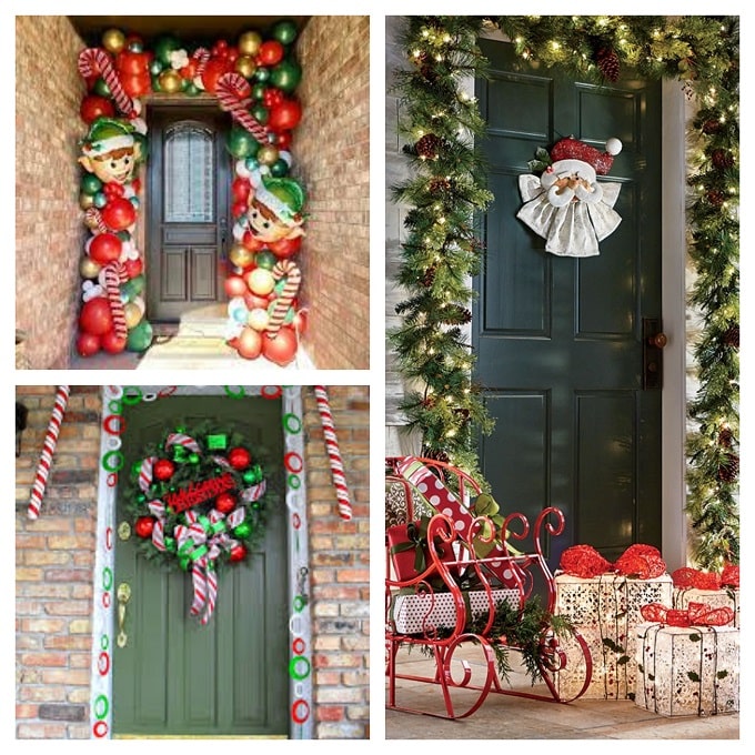 Decorazione Porta Natale Fai Da Te Idee Addobbi Natalizi per Porta Ingresso a Natale - Come Fare
