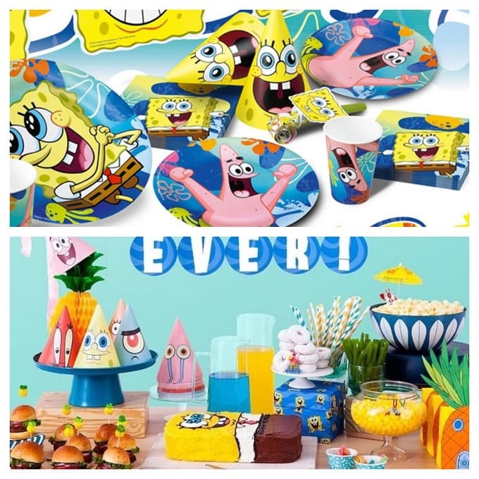 Palloncini Festa Compleanno Spongebob Palloncino Striscioni Buon Compleanno Spongebob Decorazione Spongebob Torta Decorazione Festa di Compleanno di Spongebob 